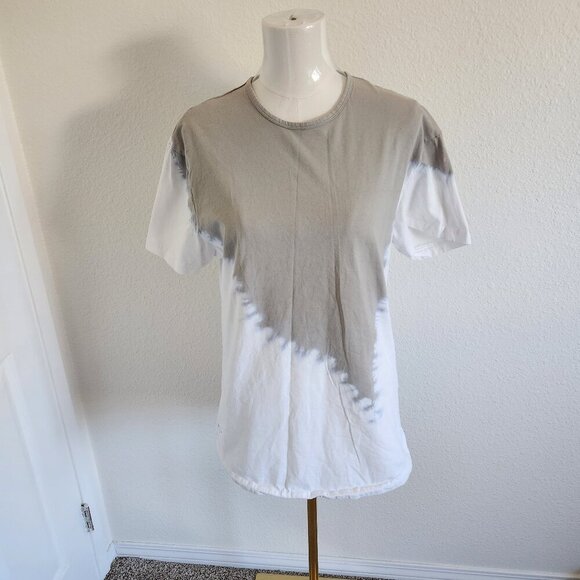 Bylt Prism Dye Tee T-Shirt Mens Medium Tan White Activewear Casual Workout Basic - Picture 2 of 11